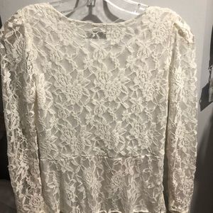 Lace long sleeve blouse